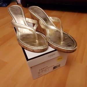 Coach Sandal Wedges size 5